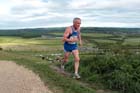 Brian Rushworth finishing 2nd in the Penshaw Hill Race.